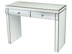 Lustrzana toaletka dwie szufladki 106x44x79 cm LW1110