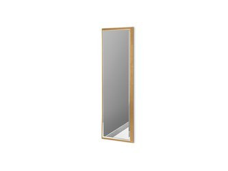 Nowoczesne lustro w złotej ramie 28 x 118 cm 12F-390