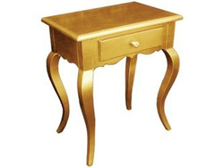 Drewniana złota szafka nocna 51x35x62 cm M54