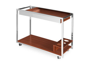 Elegancki mobilny drewniany barek 90x40x70 cm N6406