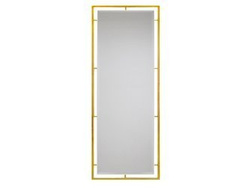 Lustro w stalowej złotej oprawie 62x180 cm LW6835