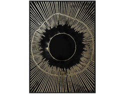 Czarny obraz okraszony złotem 102x142 cm TOIR25871/30871