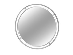 Okrągłe lustro w stalowej ramie 89 cm LW6852