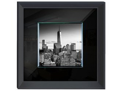 Obraz czarno biała panorama Manhattan 80x80 cm S41707