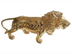 FIGURA A116 LEW 100x30x41cm ZŁOTY