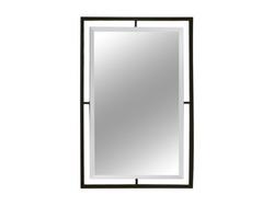 Lustro w czarnej matowej oprawie 100x120 cm LW6853