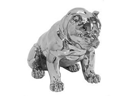 Srebrna figura pies 51x42x30 cm A259