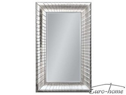 Lustro w drewnianej srebrnej oprawie 100x160 cm PU222