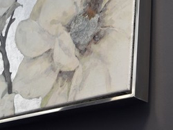 Srebrna oprawa obrazu wykonana z polerowanej stali nierdzewnej 121x121 cm TH13