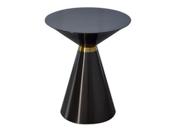 Czarno złoty stolik Ø50x56 cm A38