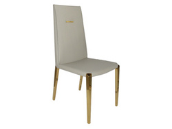 Beżowo złote krzesło z wysokim oparciem CY6190GP