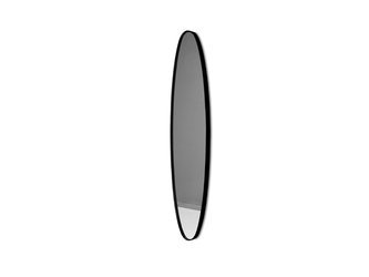 Podłużne lustro w czarnej ramie 23x97x4 cm 16F-572